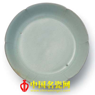 宋代汝窯天青釉葵花洗