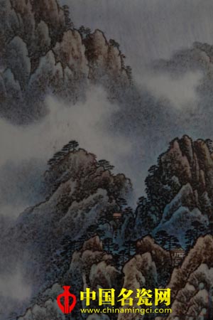 景德鎮(zhèn)陶瓷藝術家 張松茂 黃山玉屏峰