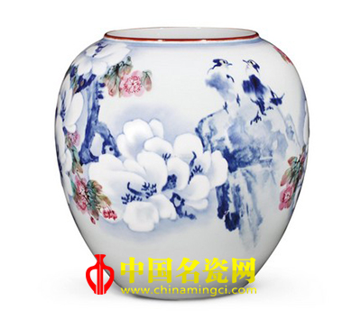王恩懷綜合裝飾瓷瓶 《玉堂春暉》