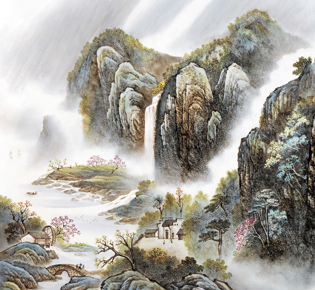淺論景德鎮(zhèn)陶瓷山水畫及口訣