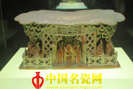 戲曲舞臺(tái)人物紋枕