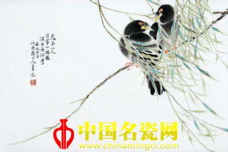 花鳥瓷畫的人文美感