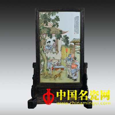 木蘭辭瓷板插屏