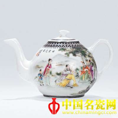 粉彩「甘棠遺愛(ài)」執(zhí)壺