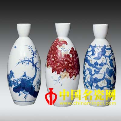 器韻三味 青花釉里紅瓷瓶