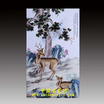 雙鹿圖