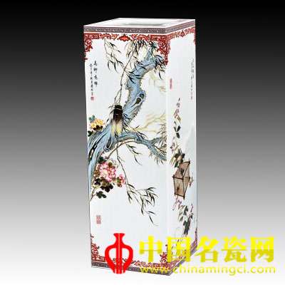  徐國明 田園風光 粉彩鑲器 