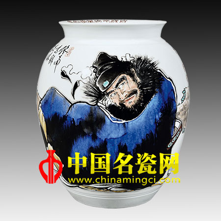 王安維 歲歲平安·粉彩瓷瓶 2008年（戊子年）