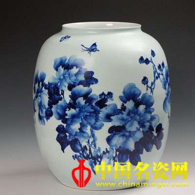 徐國琴 青花牡丹瓶