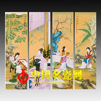 《春夏秋冬》四條屏