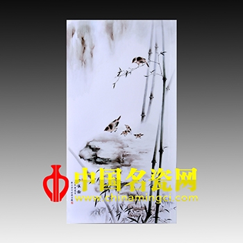竹雀圖