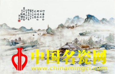 珠山八友瓷板畫