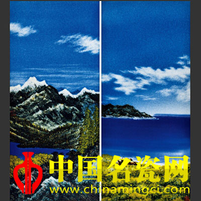 謝克鋒 山水·高溫顏色釉瓷板