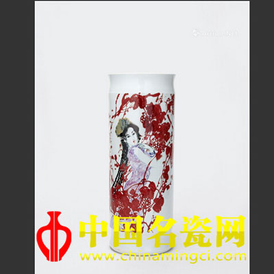 李菊生 釉下彩北國(guó)風(fēng)情瓶