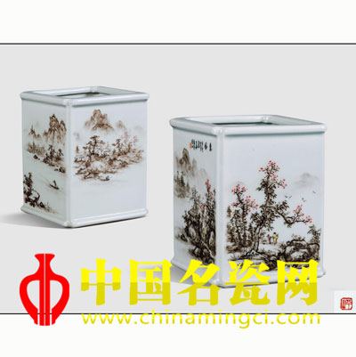 江葆華 惠風(fēng)·粉彩鑲器