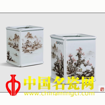 江葆華 惠風(fēng)·粉彩鑲器