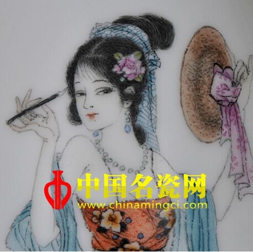 余賢賓 《可卿對鏡》賞析