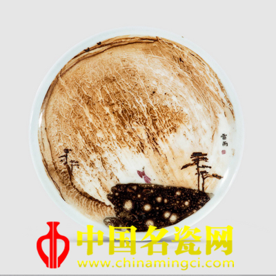 孫同鑫 雷雨·釉中彩瓷盤