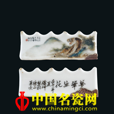 徐天梅 夢筆生花 粉彩筆擱