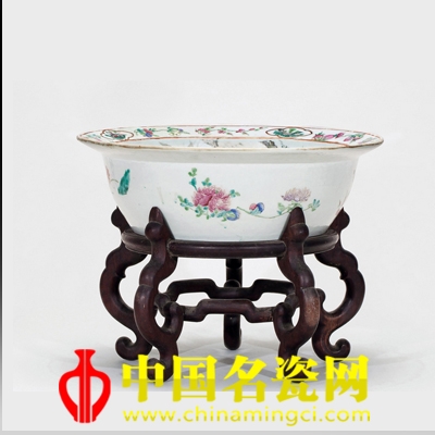 王少維 《仿趙大年畫意圖》大嬌盆