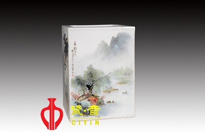 陶瓷山水畫：筆意有盡，意無盡