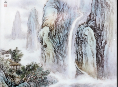 汪鋒粉彩山水·筆墨之間有志氣