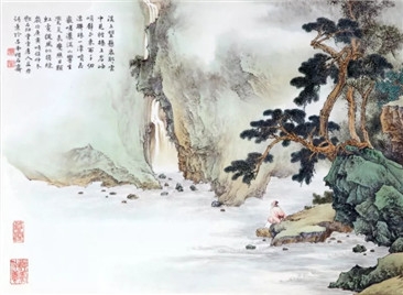 【藝術·技法】鄧幼堂筆下的粉彩山水