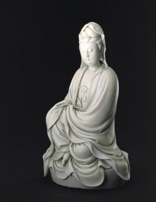 德化窯白釉觀音坐像