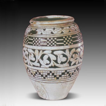 當(dāng)陽(yáng)峪窯剔花罐