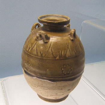 湘陰窯青釉四系壺 隋