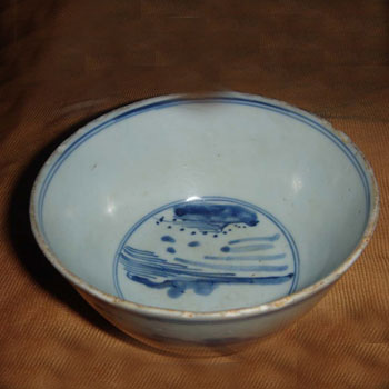 揭陽窯山水碗
