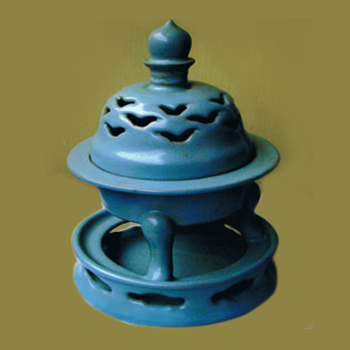 交城窯 花瓷執(zhí)壺