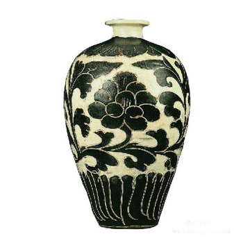交城窯 花釉瓷器